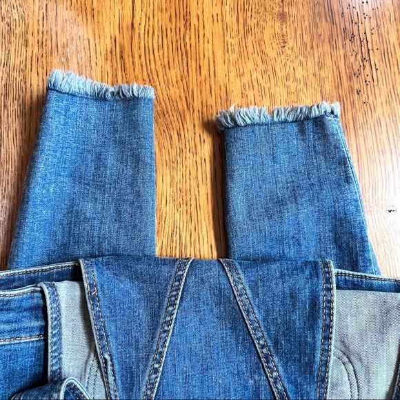 ⭐️ Free People Denim Jean Overalls Coveralls Size 26R - Picture 3 of 13